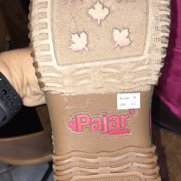 NWT Pink Pajar Girls winter boots size 3 1/2 - Picture 3 of 3